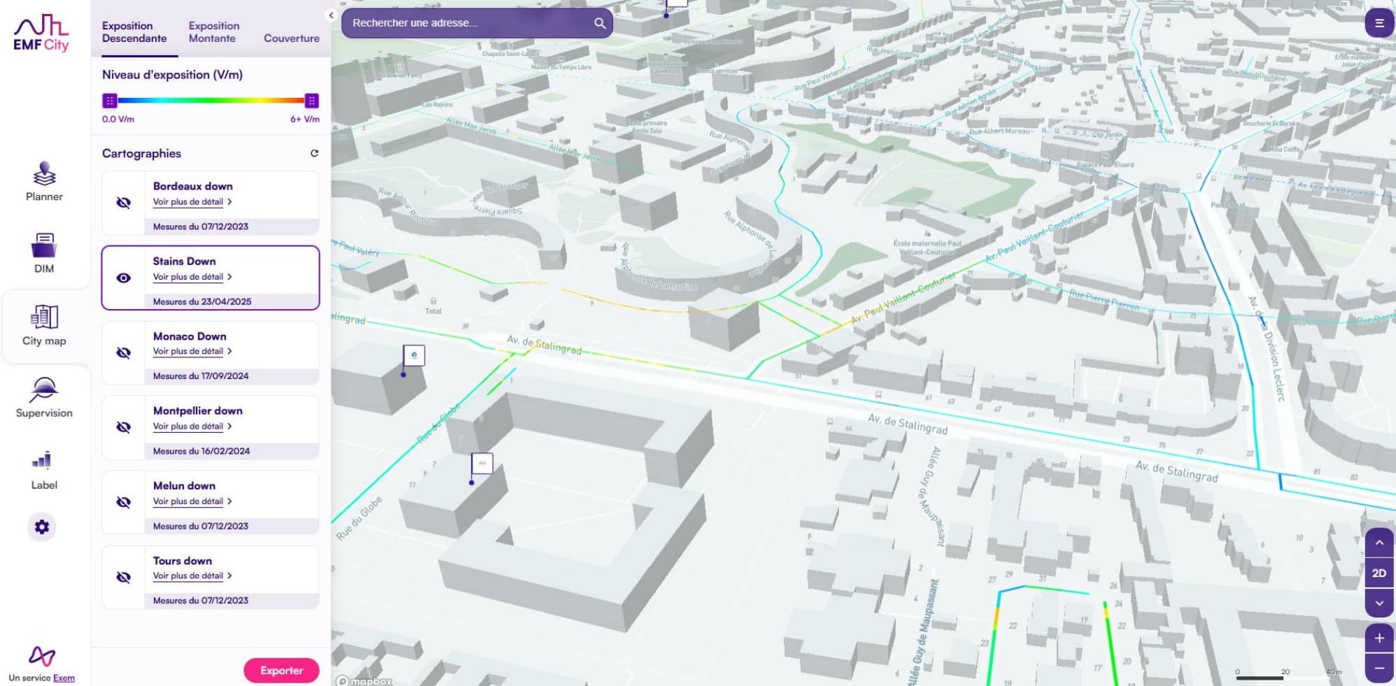 capture emf city city map